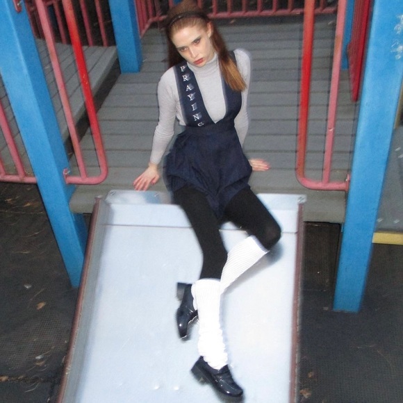 Prayingg Uniform Pinafore Dress - Picture 4 of 6